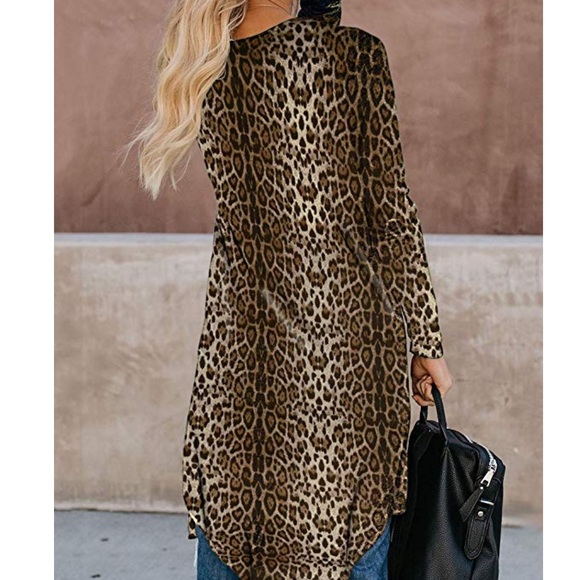 🌟LAST ONE🌟Crazy Cozy Leopard Cardi Duster - Picture 3 of 6